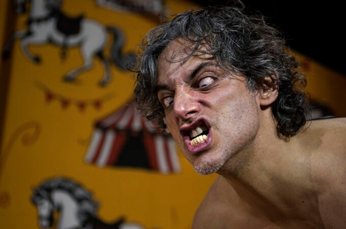 Joaquín Furriel convertido en Ricardo III, personaje que Bieito define como un «psicópata paranoico»