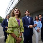 Montero y Moreno en un acto de entrga de llaves de viviendas públicas en Córdoba