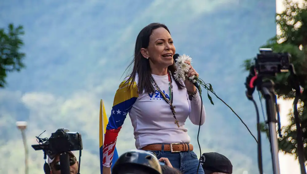 Venezuela.- La opositora Corina Machado pide al Papa León XIV que interceda por los "presos políticos" en Venezuela