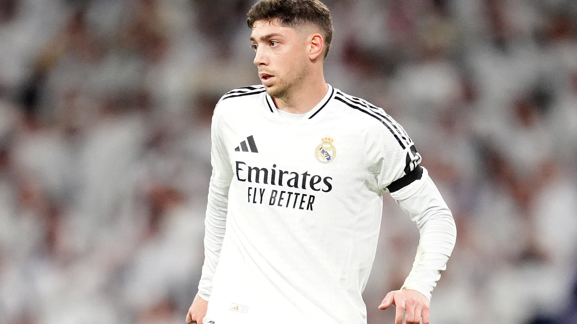 (Foto de ARCHIVO)FILED - 16 April 2025, Spain, Madrid: Real Madrid's Federico Valverde pictured during the UEFA Champions League quarter-final second leg soccer match between Real Madrid and Arsenal at the Santiago Bernabeu. Photo: Adam Davy/PA Wire/dpa16/04/2025 ONLY FOR USE IN SPAIN