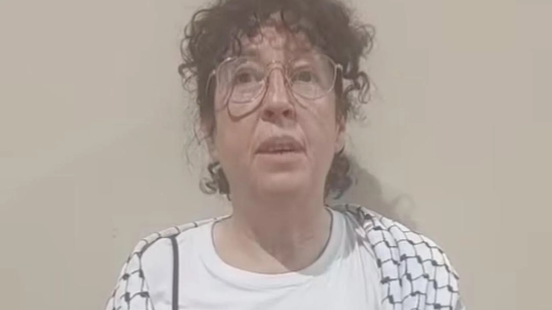 Imagen del vídeo de la activista gallega, Sandra Garrido.