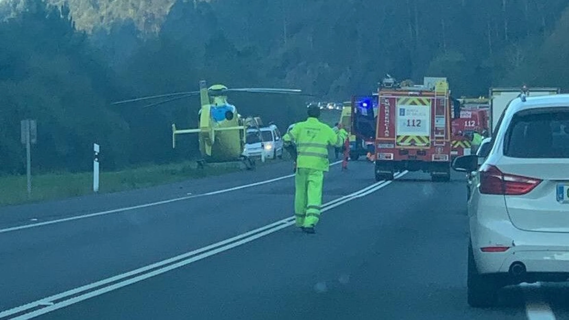 Imagen del accidente.