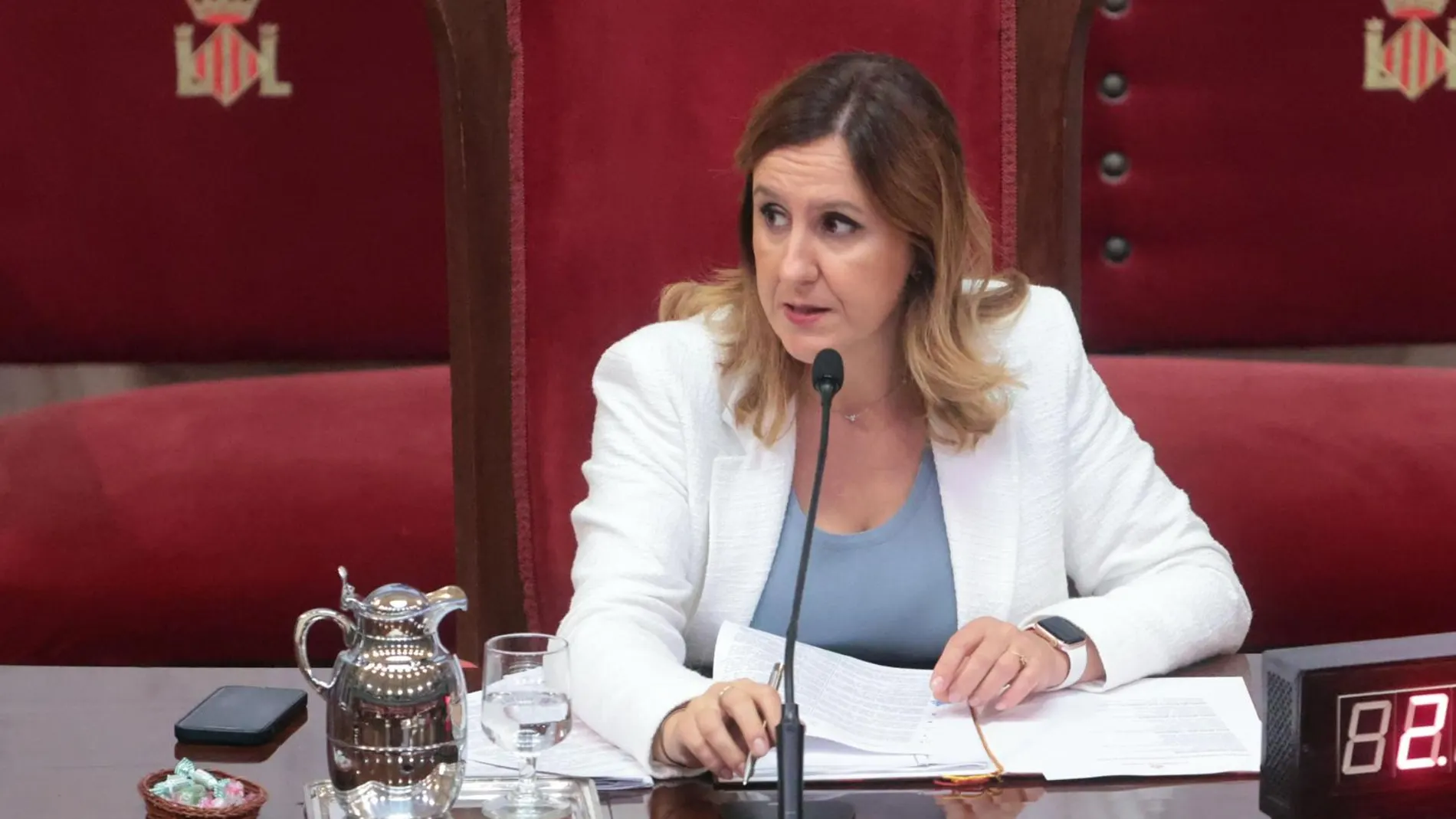 La alcaldesa de Valencia preside el pleno