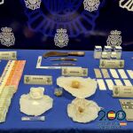 Droga, armas y dinero incautado por la Policía Nacional en la Operación "Barrio"