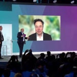 Elon Musk durante su videoconferencia para la BWC24