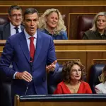 Sesión de control al Gobierno en el Congreso de los Diputados. Comparece el presidente del Gobierno Pedro Sánchez, María Jesús Montero, Sara Aagesen, Yolanda Díaz, Félix Bolaños,  José Manuel Albares, Fernando Grande-Marlaska.. Asisten por el PP Alberto Nuñez Feijoo, Ester Muñoz, Miguel Tellado, por Vox Santiago Abascal, y Gabriel Rufian (ERC), Míriam Nogueras (Junts per Catalunya) y Mertxe Aizpurua por (Bildu). Carlos cuerpo , Ione Belarra