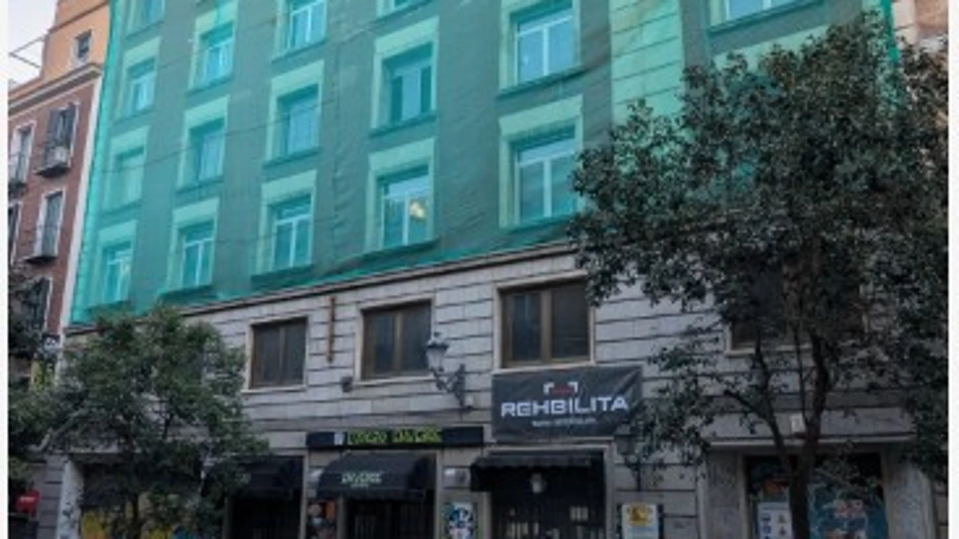 Fachada del inmueble en rehabilitación
