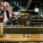 El periodista Carlos Herrera durante su reciente visita al Restaurante Vinotinto