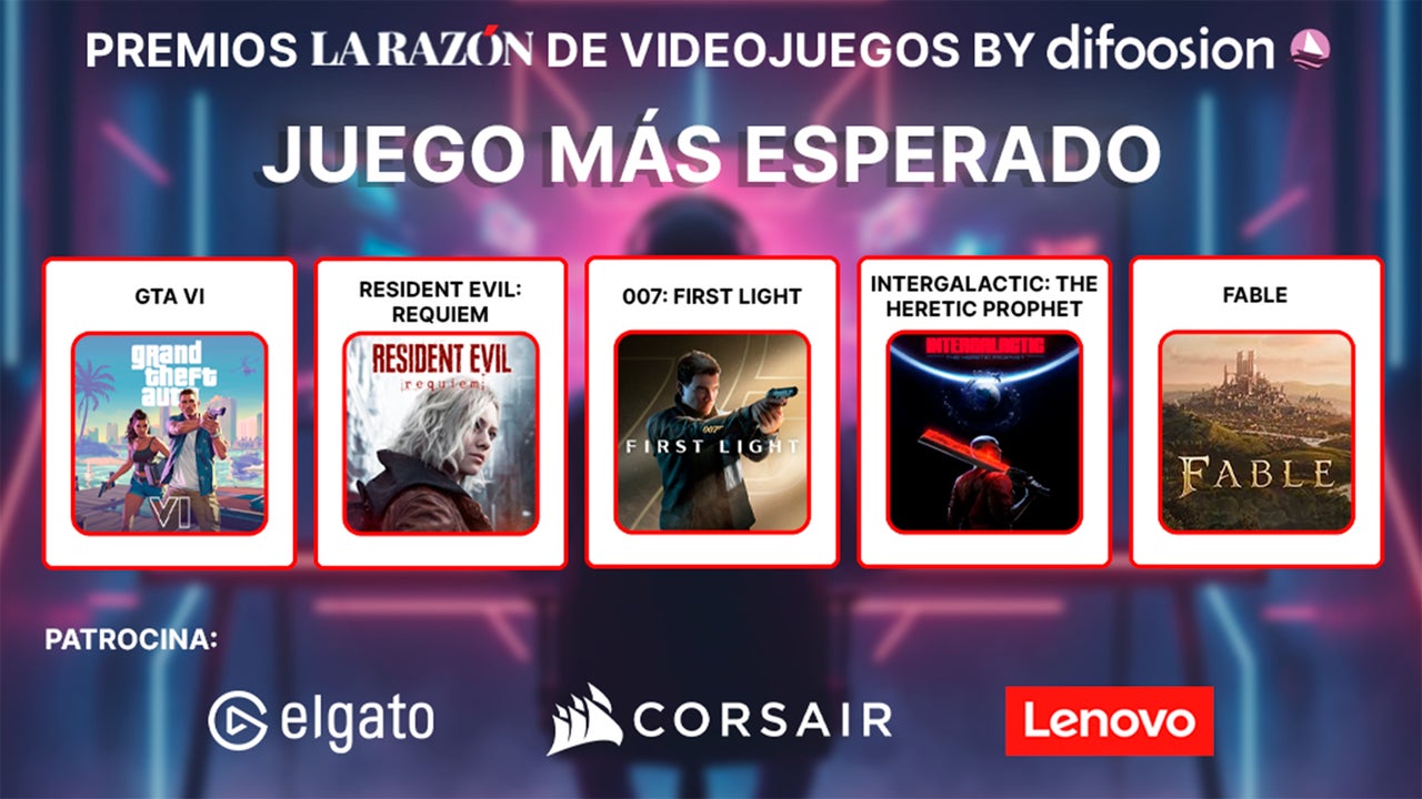 Premios La Razón de Videojuegos by Difoosion: estos son los finalistas al juego más esperado
