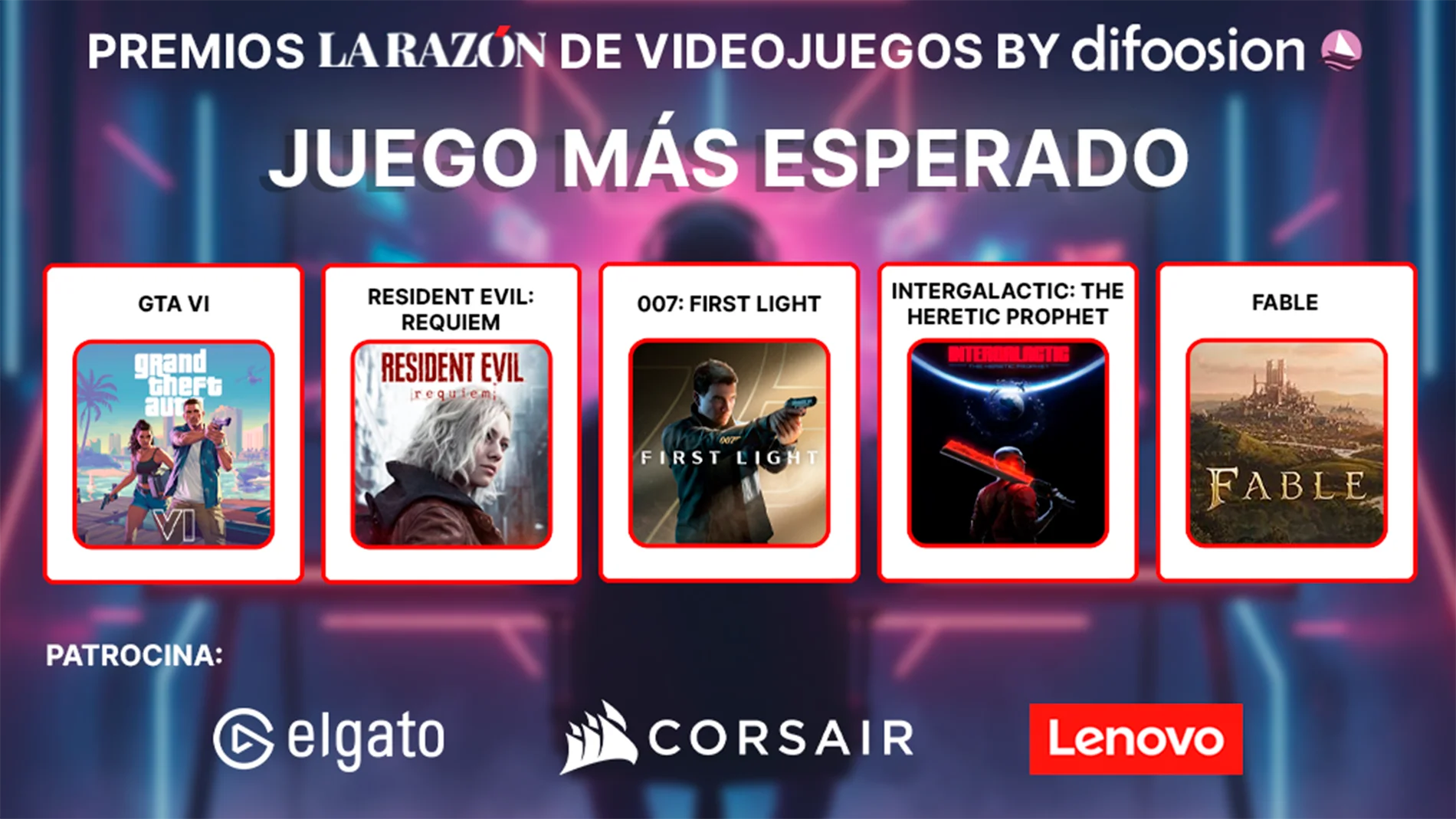 Premios La Razón de Videojuegos by Difoosion: estos son los finalistas al juego más esperado