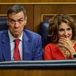 Pleno del Congreso de los Diputados. Maria Jesus Montero y Pedro Sanchez © Alberto R. Roldán / Diario La Razón