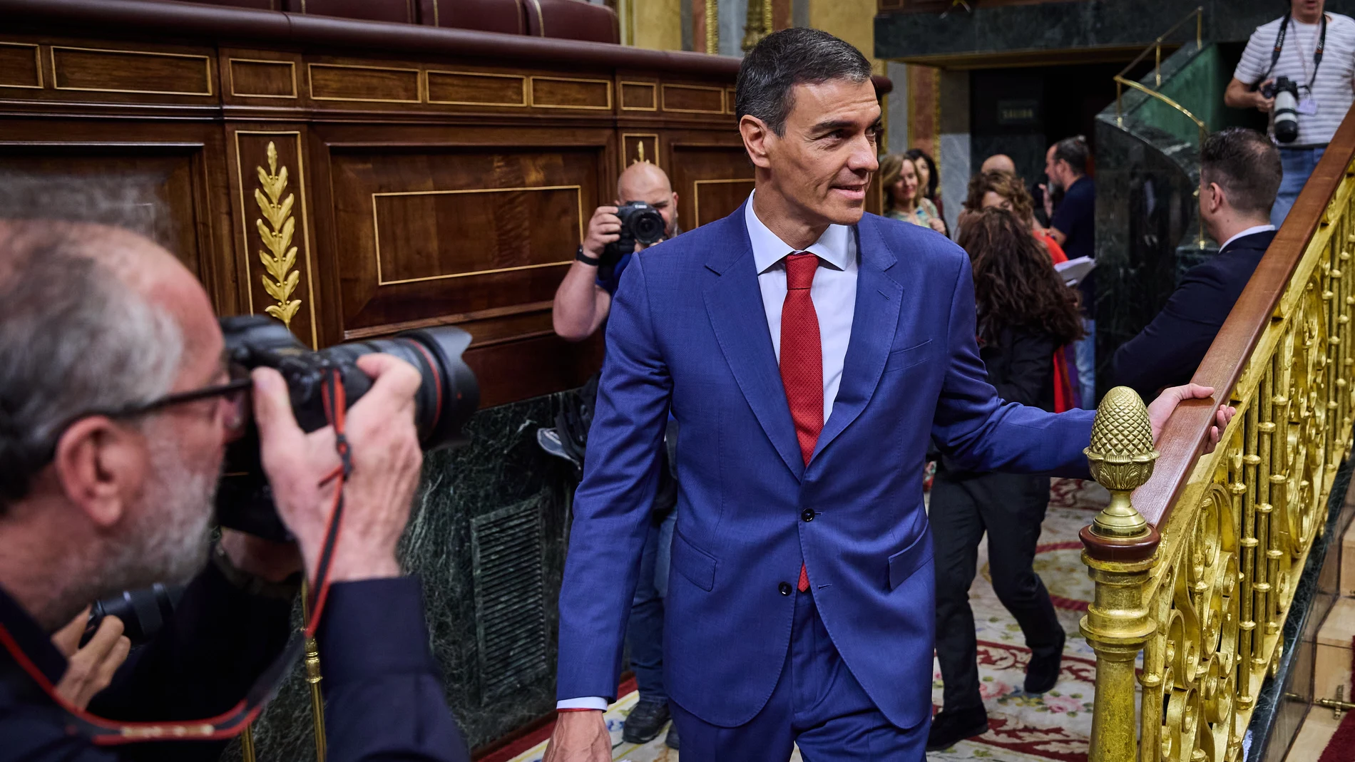 El presidente del Gobierno, Pedro Sánchez, en el Congreso de los Diputados