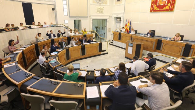 Imagen de archivo del pleno de la Diputación de Alicante Imagen de archivo del pleno de la Diputación de Alicante