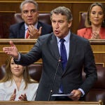 Feijóo, en la última sesión de control al Gobierno en el Congreso de los Diputados
