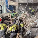 Trabajos en el edificio siniestrado