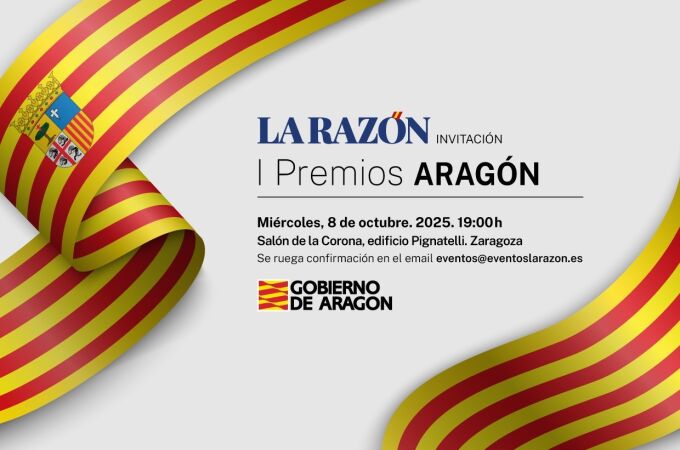 Siga en directo los Premios Aragón de LA RAZÓN