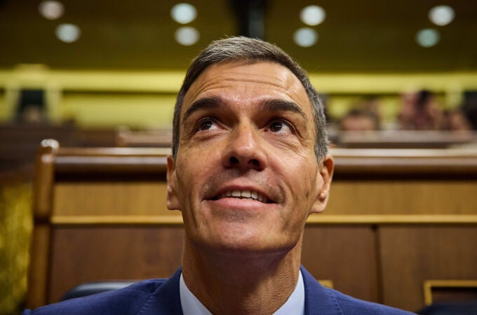 El presidente del Gobierno Pedro Sánchez, en el Congreso de los Diputados