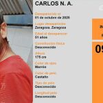 La Policía Nacional busca a un hombre de 51 años desaparecido en Zaragoza La Policía Nacional busca a un hombre de 51 años desaparecido en Zaragoza