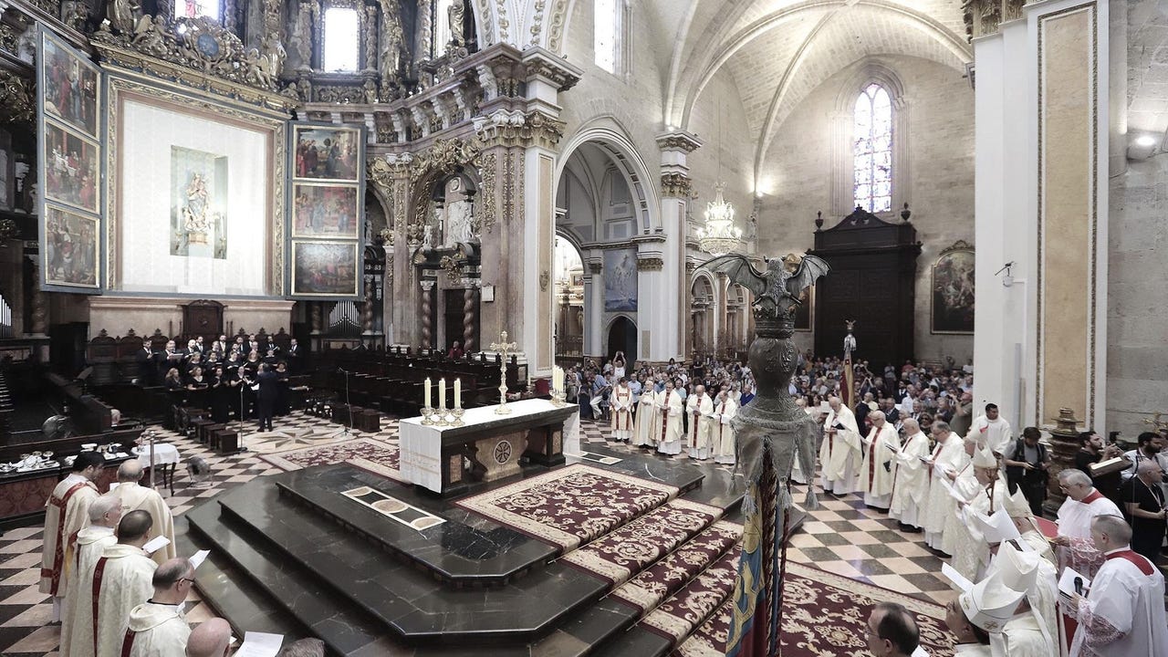 Los actos religiosos y el Te Deum en la Catedral de Valencia mantienen su celebración por el 9 d'Octubre