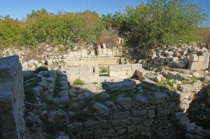 Los restos de la cárcel de Noto Antica 