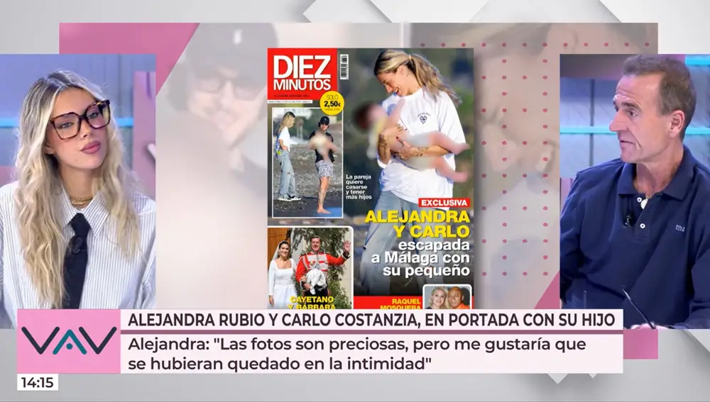 Alejandra Rubio y Alessandro Lequio en "Vamos a ver"