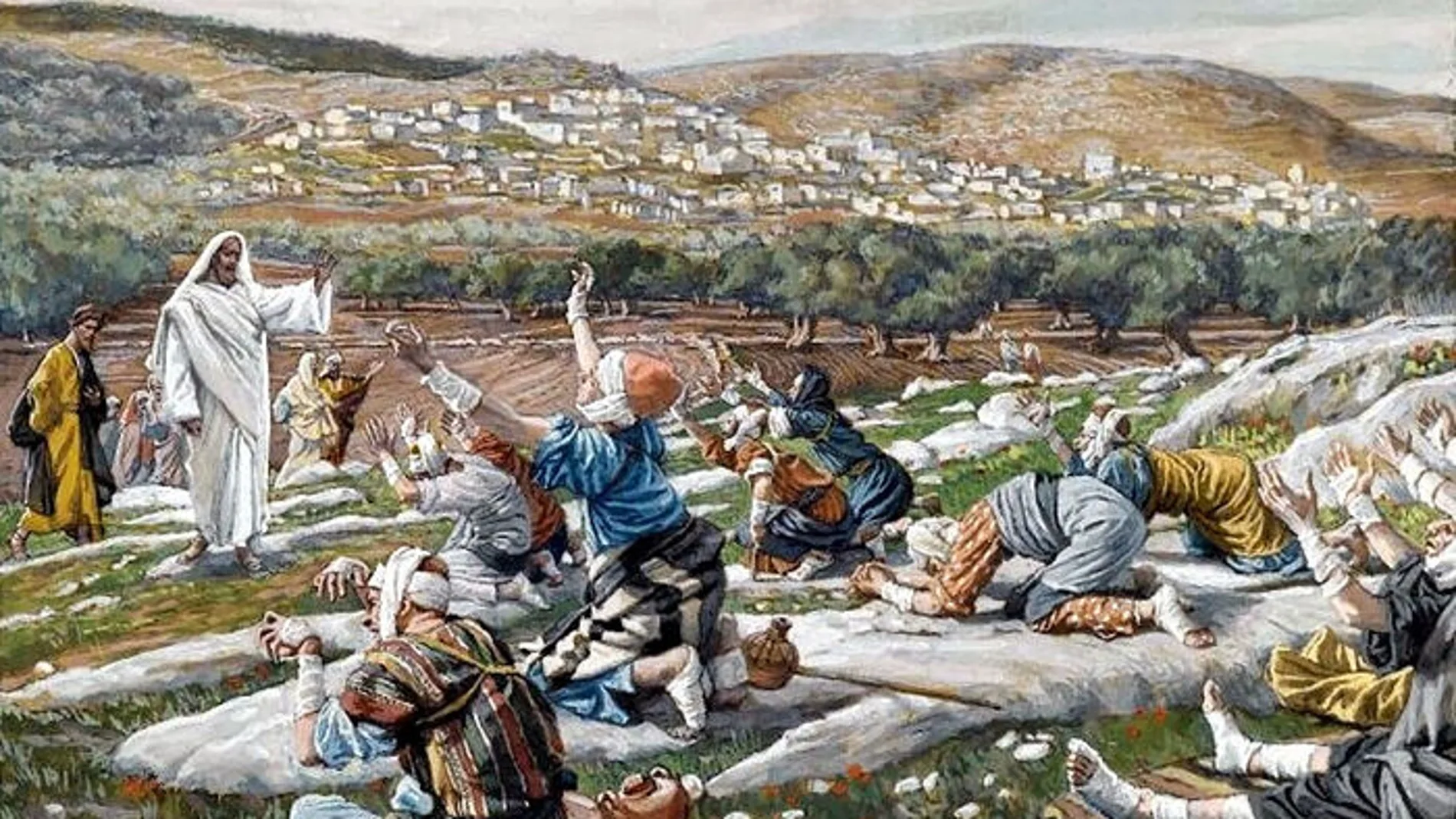 "Cristo y los 10 leprosos", de James Tissot