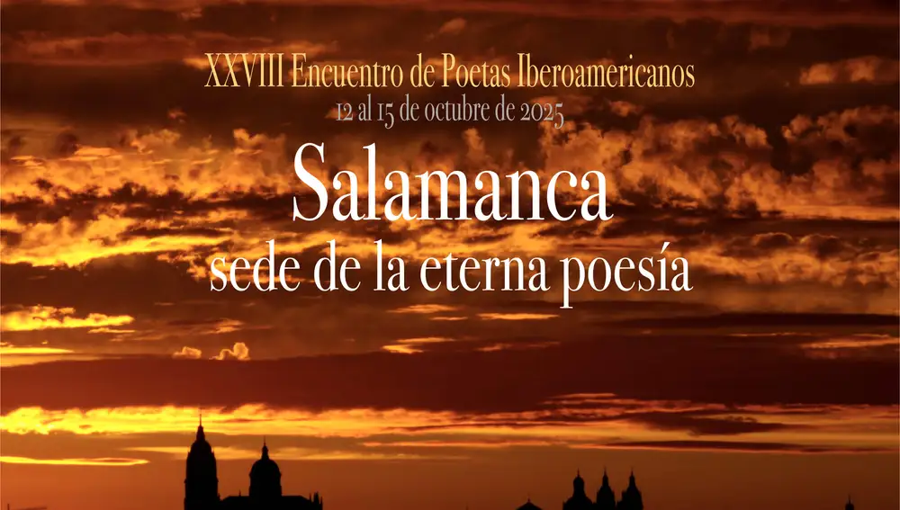 Cartel anunciador del encuentro e poetas iberoamericanos de Salamanca