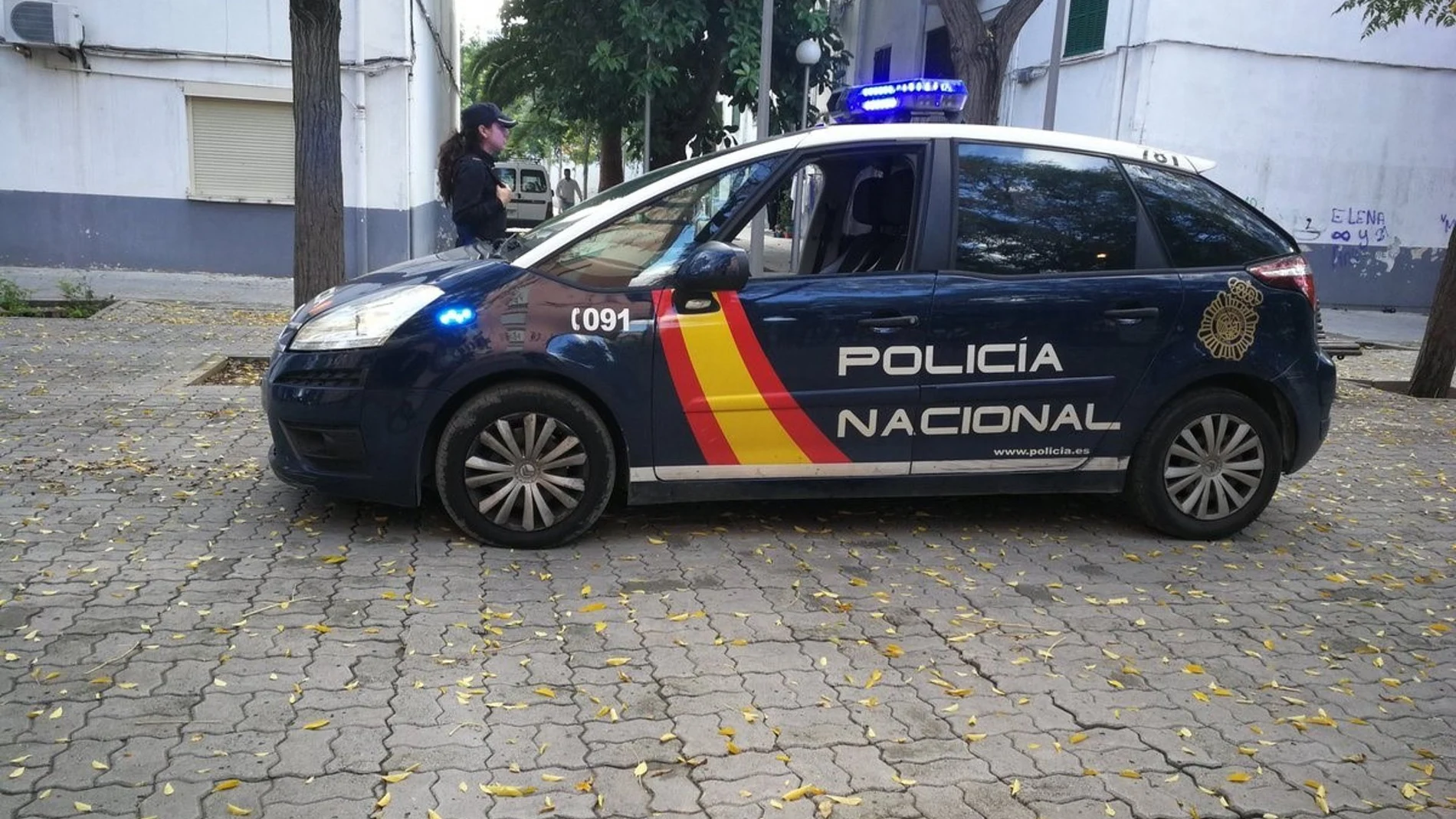 Un coche de la Policía Nacional