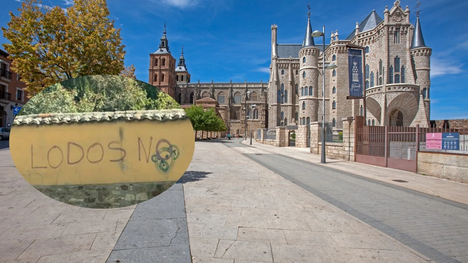 El Ayuntamiento de Astorga multará con más de 40.000 euros a los autores de pintadas reivindicativas con el lema ‘Lodos no’