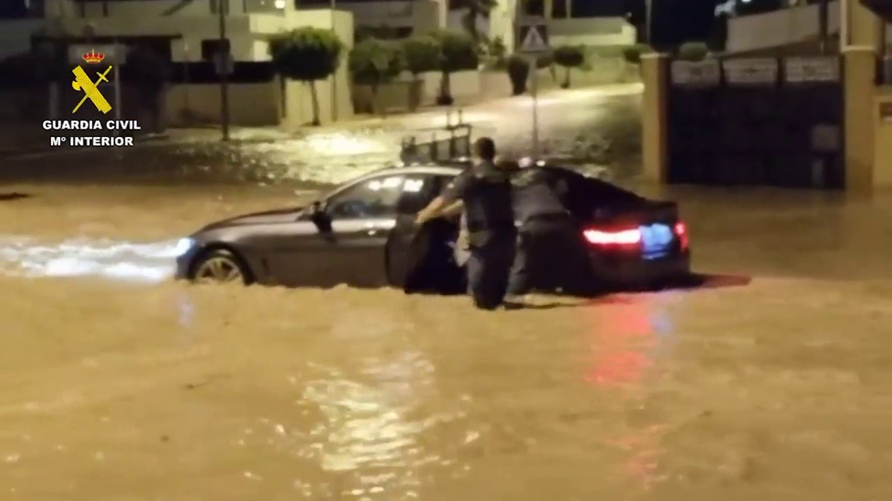 Una noche de pánico en San Javier: así han sido los rescates de la Guardia Civil ante las inundaciones