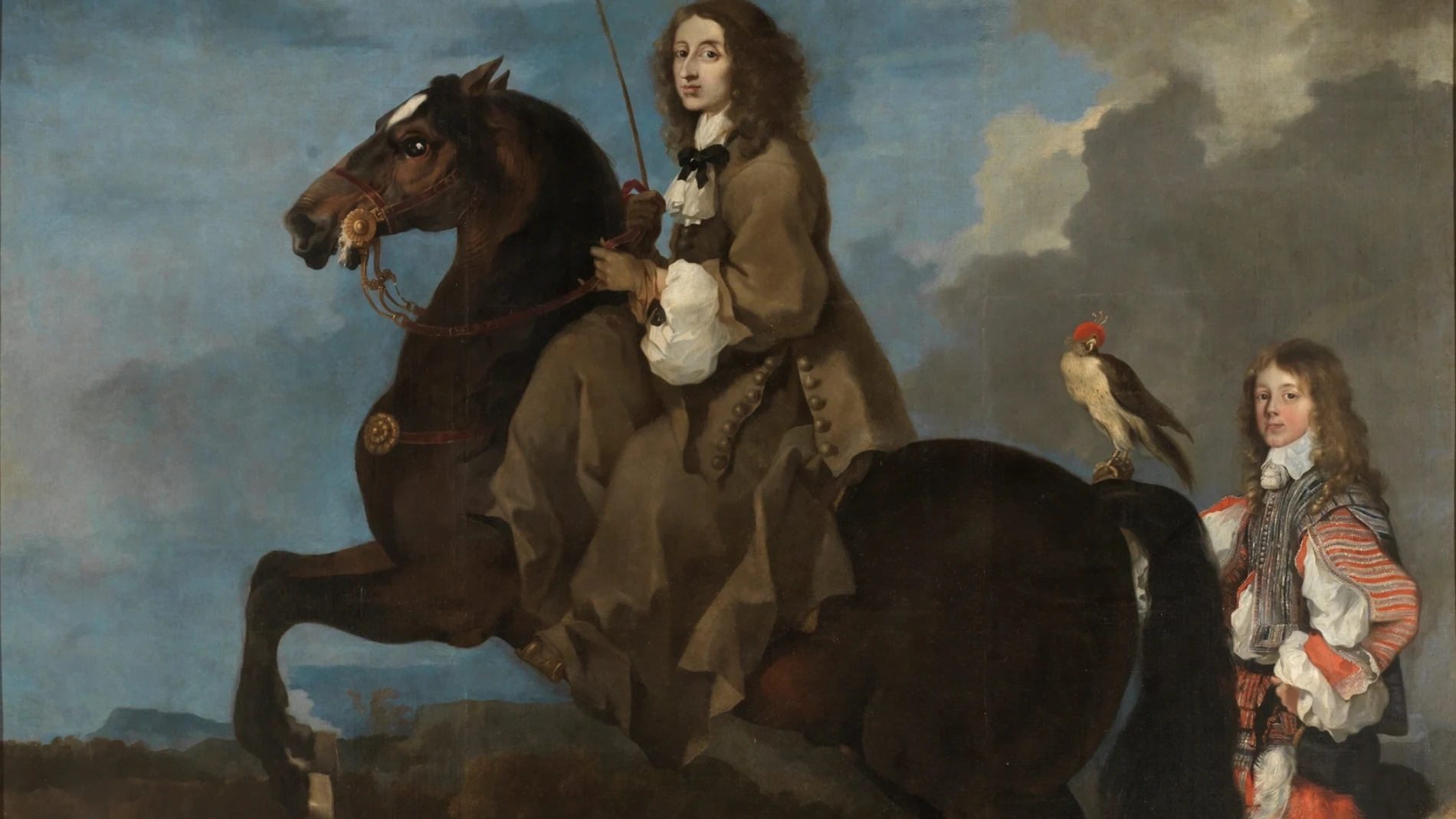 Cristina de Suecia a caballo (1653) de Sébastien Bourdon, óleo que se encuentra en El Prado