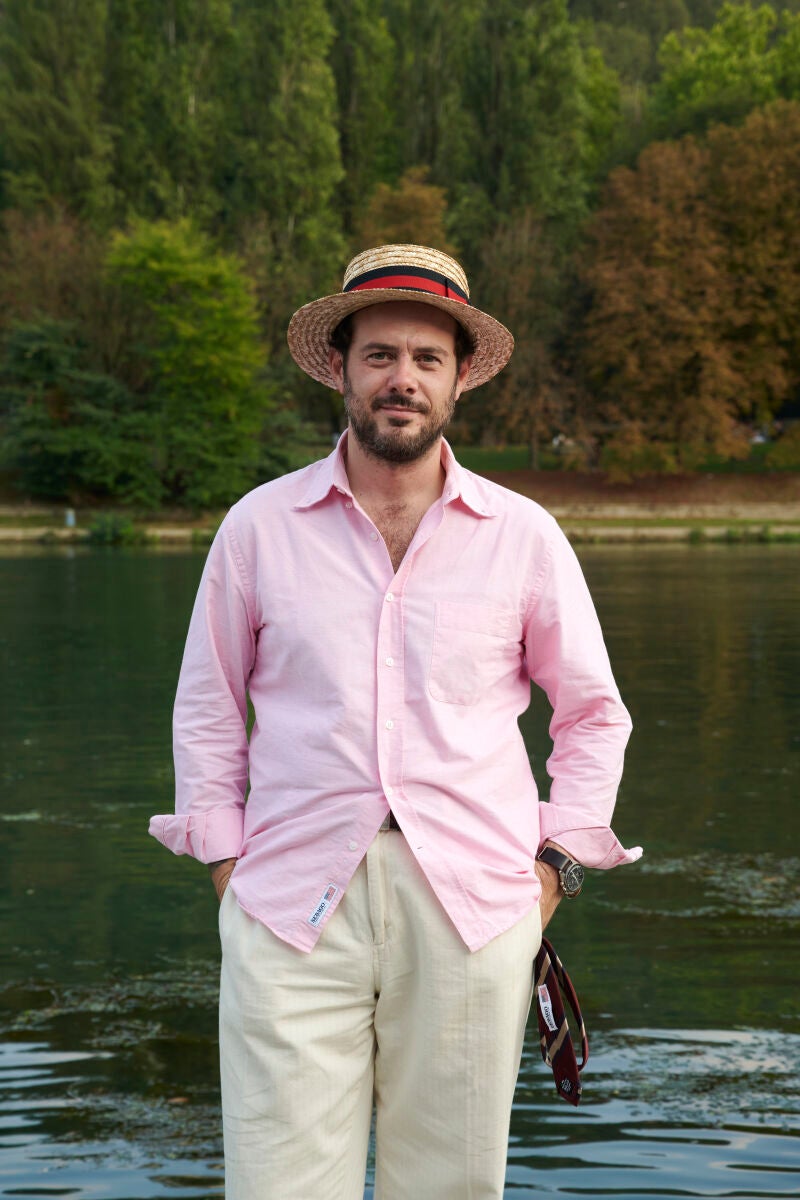 Marco Tamponi, director creativo de Sebago, en la regata organizada en Tuín
