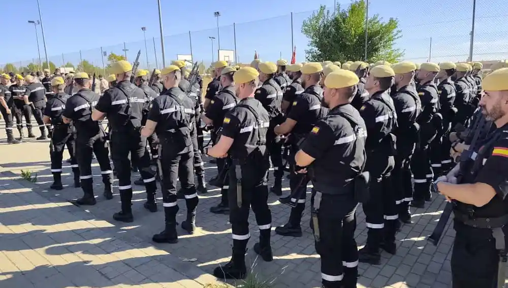 Una compañía de la UME en la Base Príncipe