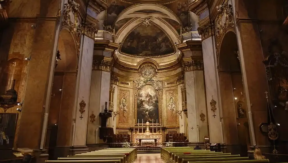 El interior de la Basílica de San Miguel