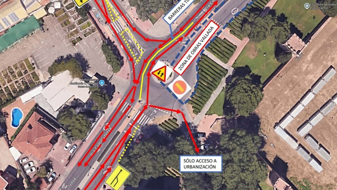 Alcalá de Henares: las obras de la Vía Complutense obliga a modificar la circulación desde este lunes