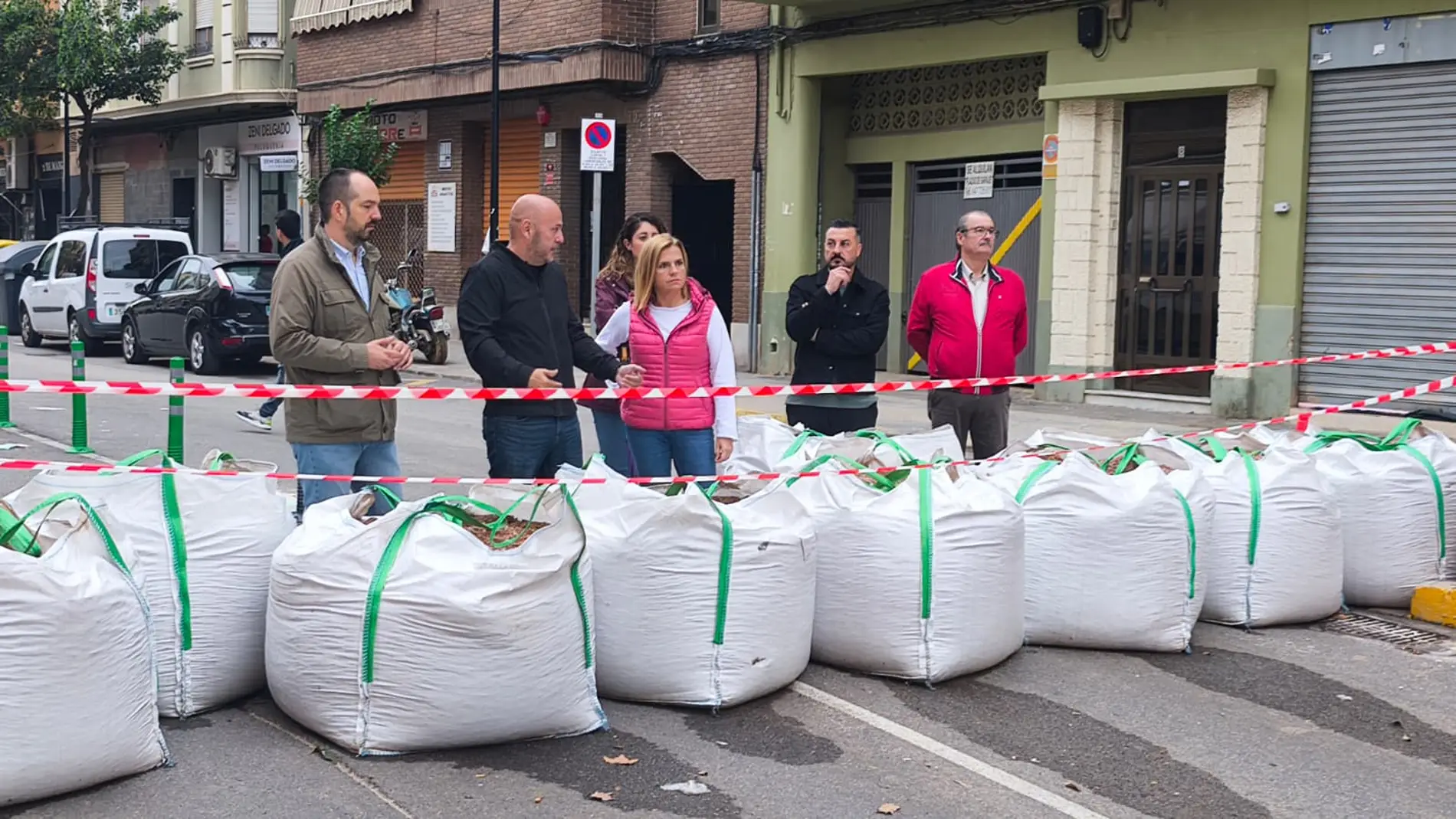 La delegada del Gobierno, Pilar Bernabé, en el municipio de Aldaia