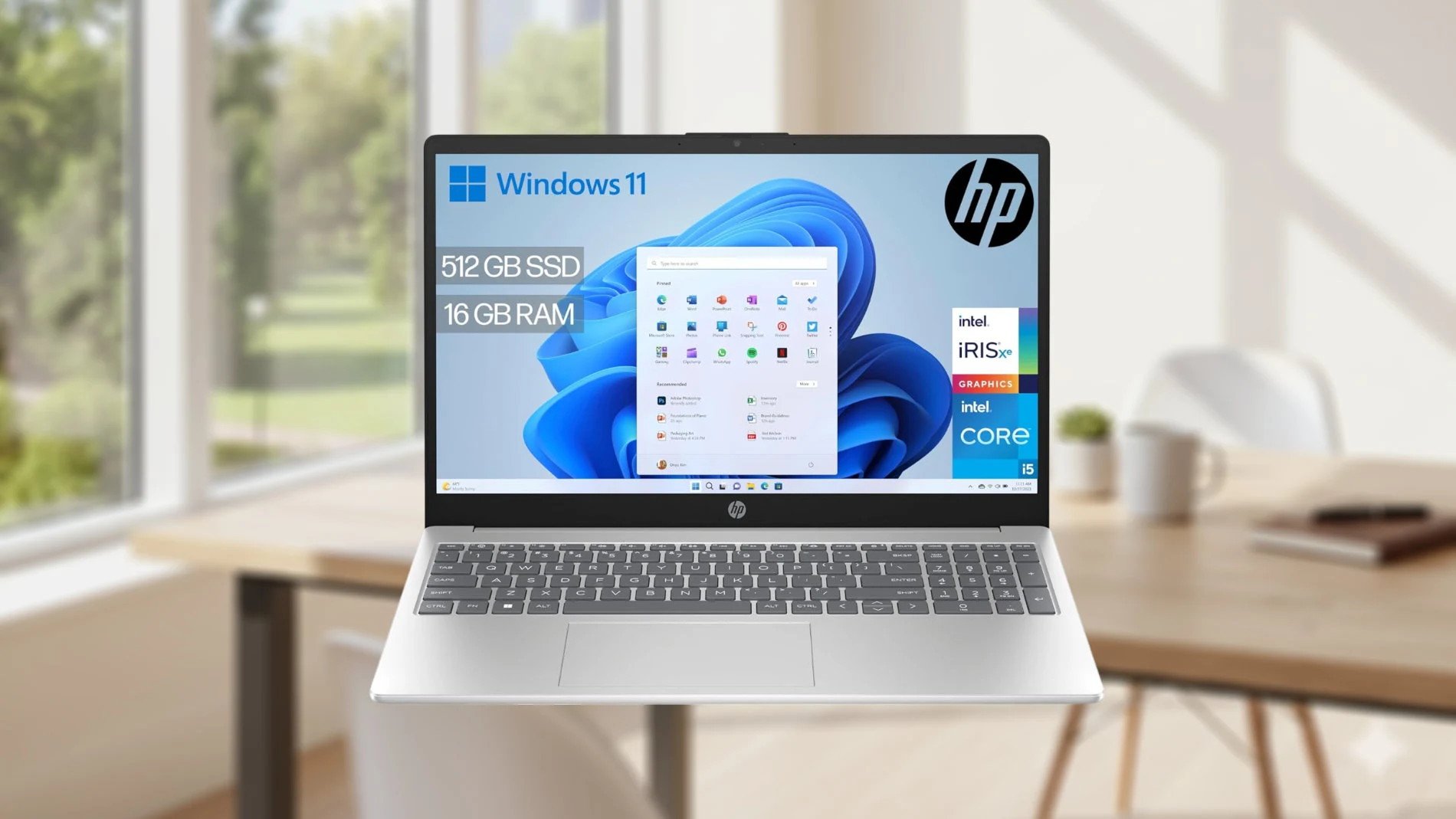 Al contrario que otros equiipos, el HP 15-fd0163ns viene con Windows 11 preinstalado