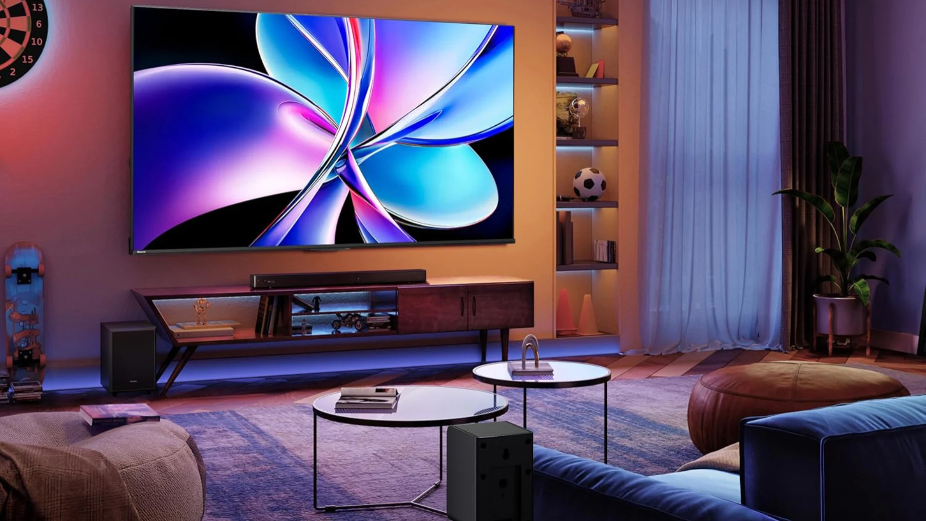 Esta Smart TV está disponible en un tamaño de hasta 100 pulgadas