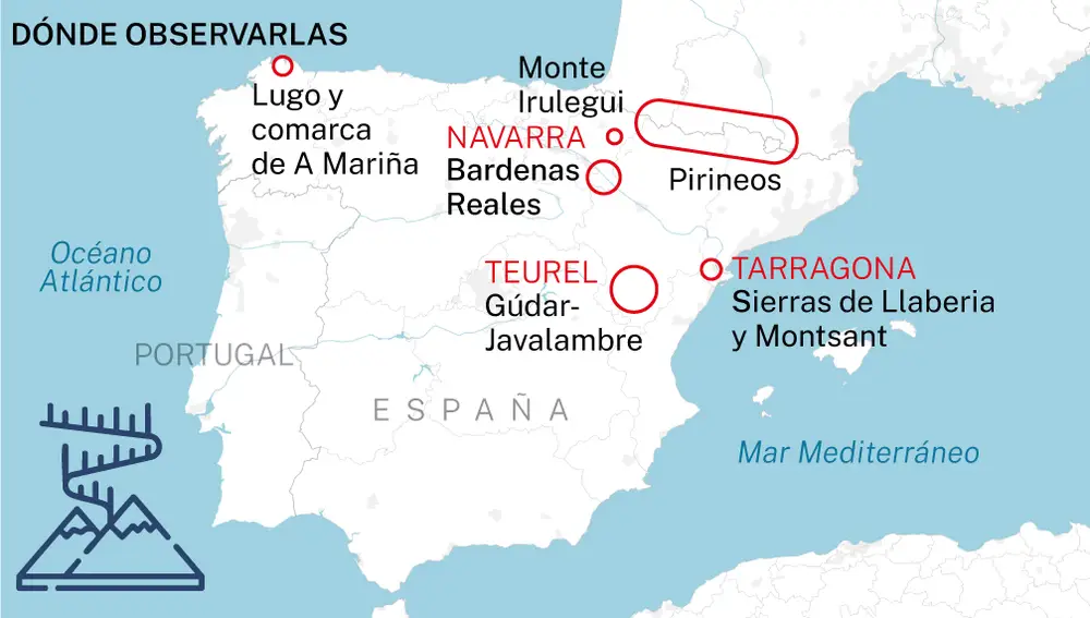 Auroras boreales en España