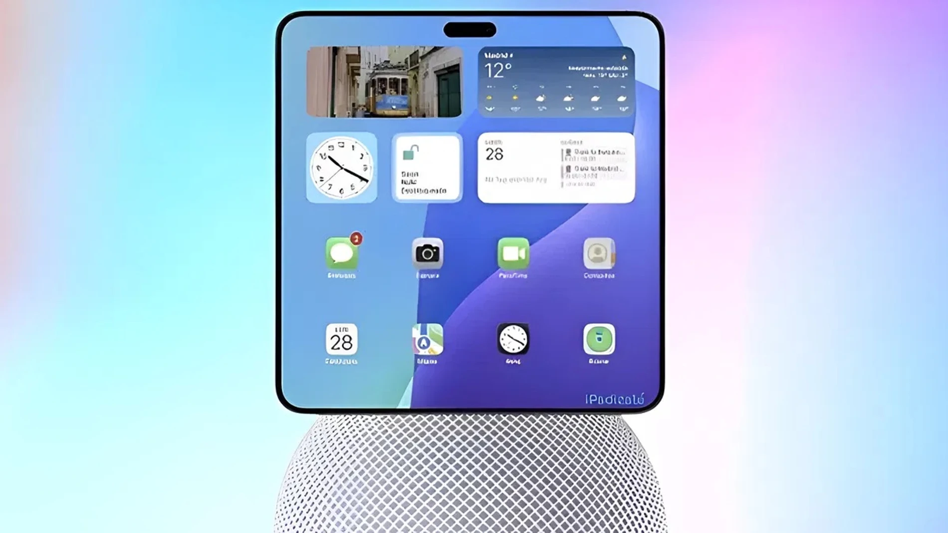 Así podría lucir el HomePad, la pantalla inteligente para el hogar de Apple
