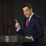 El presidente de la Junta de Andalucía, Juanma Moreno