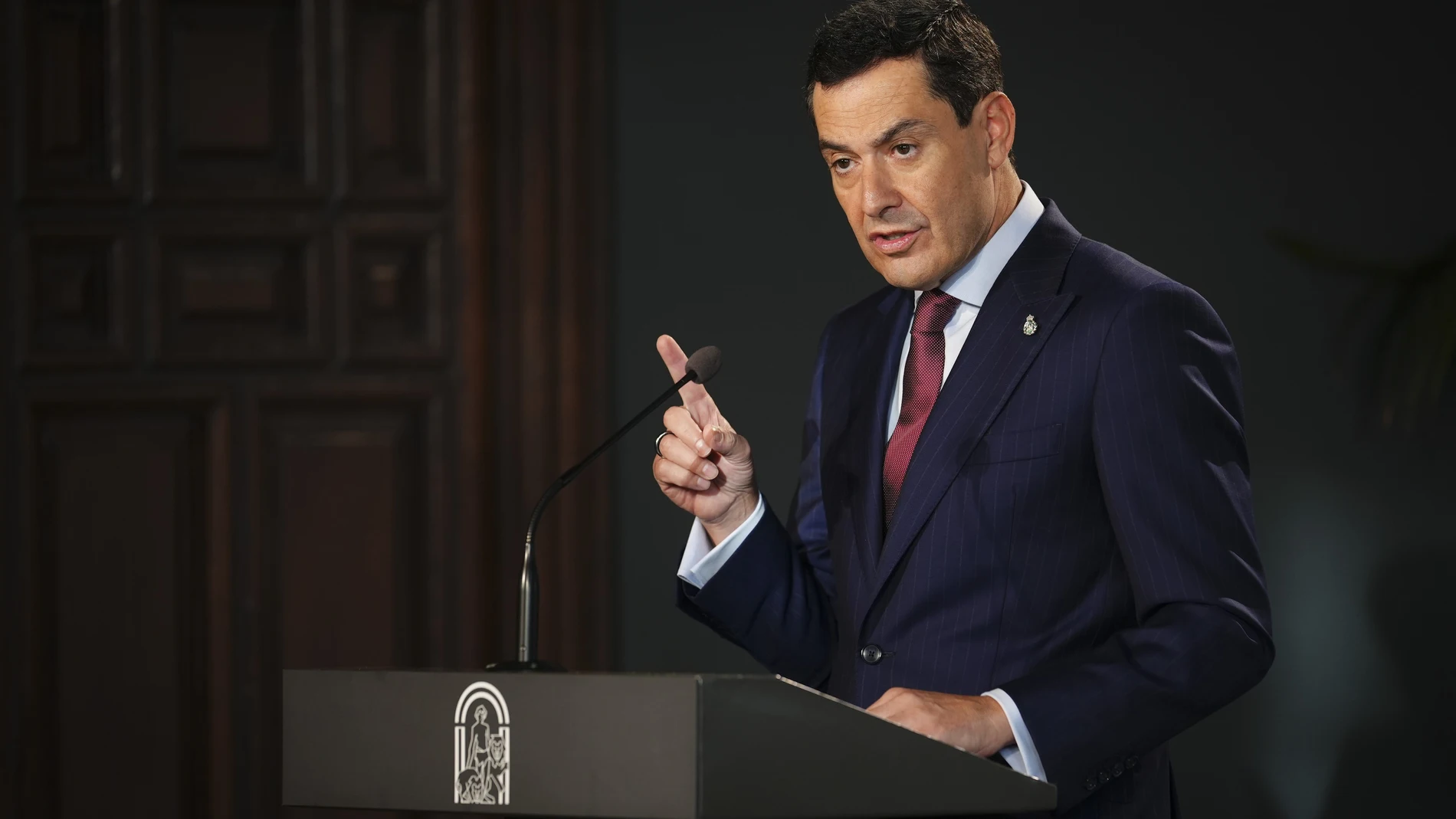 El presidente de la Junta de Andalucía, Juanma Moreno