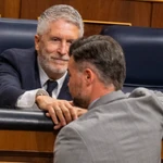 Marlaska y Rufián en el Pleno del Congreso. David Jar
