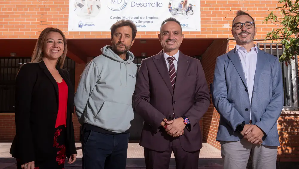 El alcalde de Móstoles, Móstoles Desarrollo y SustainableStartup&Co en la presentación de la II edición de MIE