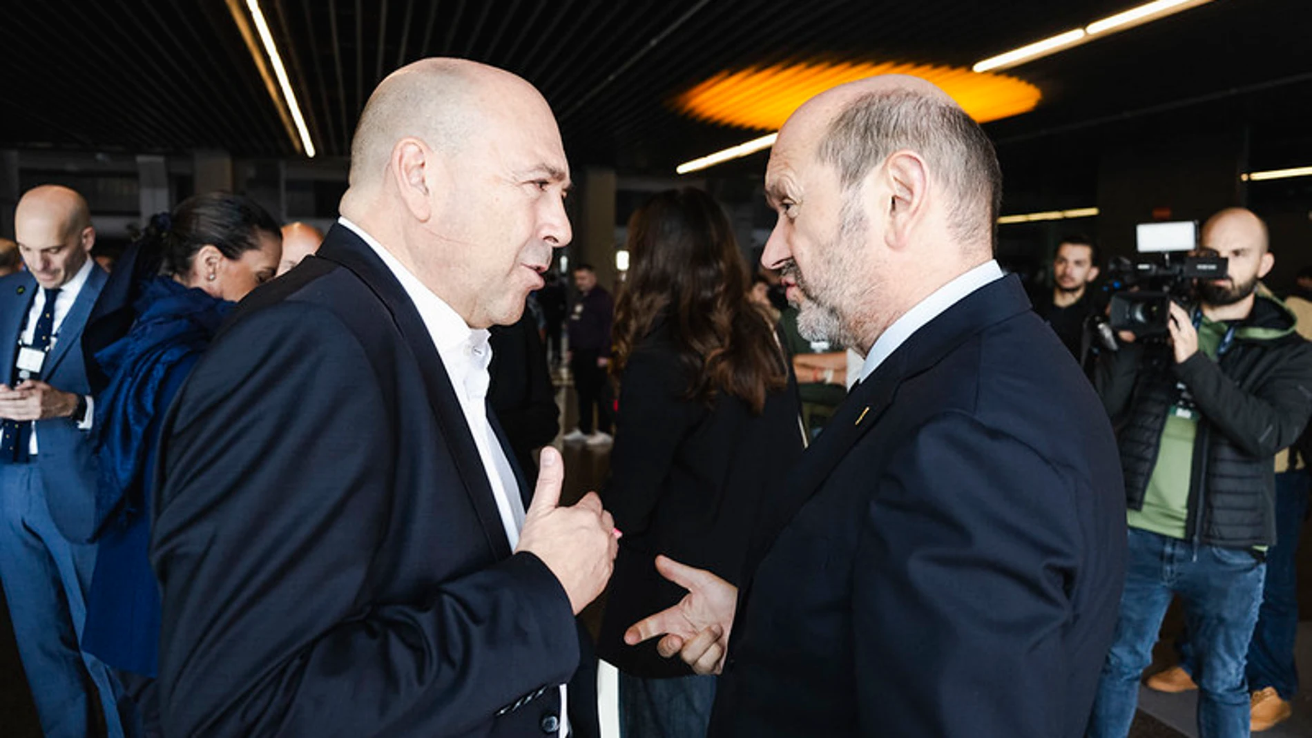 Fernando Carro, con Rafael Louzán