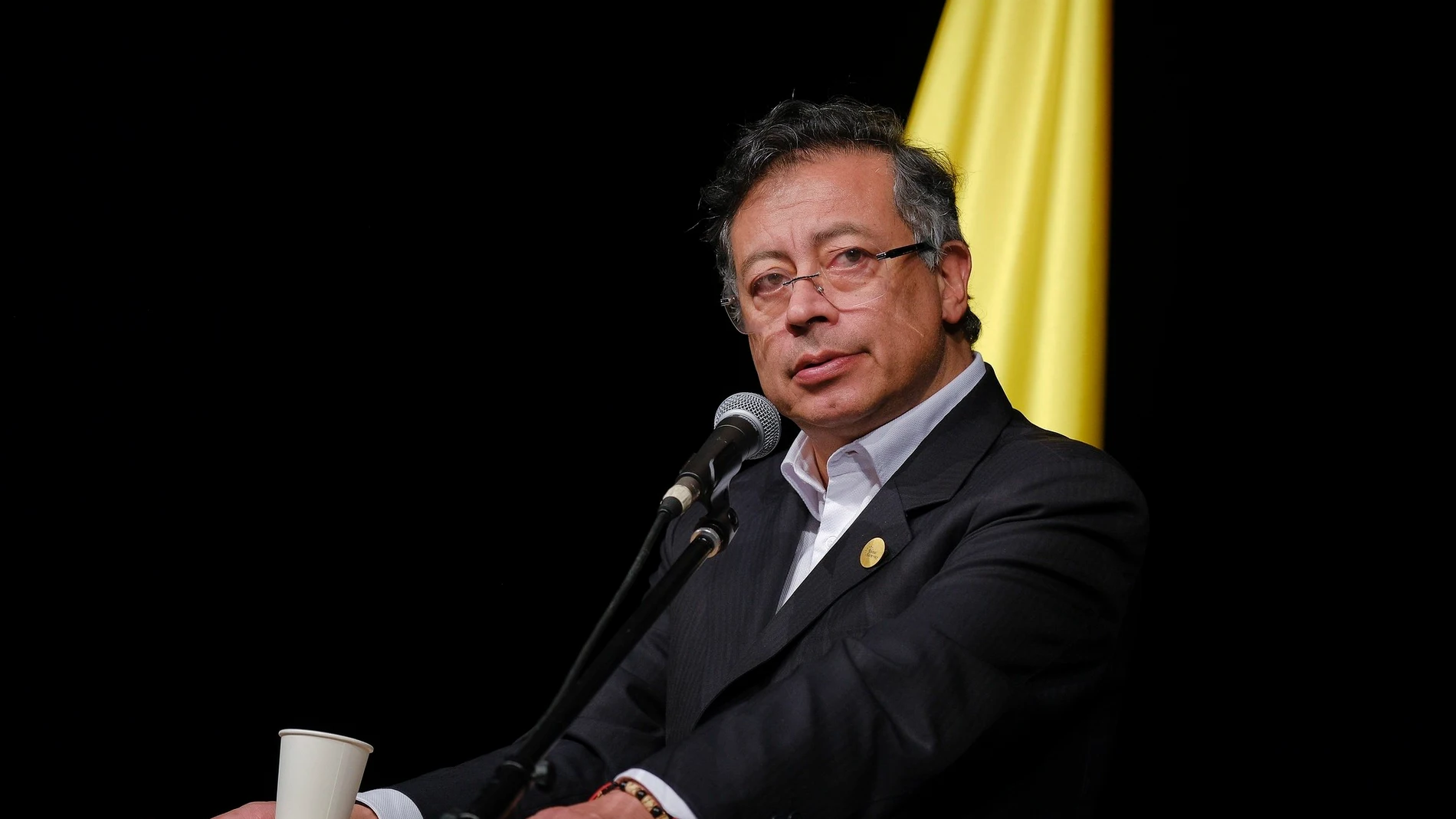 El presidente de Colombia, Gustavo Petro REMITIDA / HANDOUT por PRESIDENCIA DE COLOMBIA Fotografía remitida a medios de comunicación exclusivamente para ilustrar la noticia a la que hace referencia la imagen, y citando la procedencia de la imagen en la firma 09/10/2025