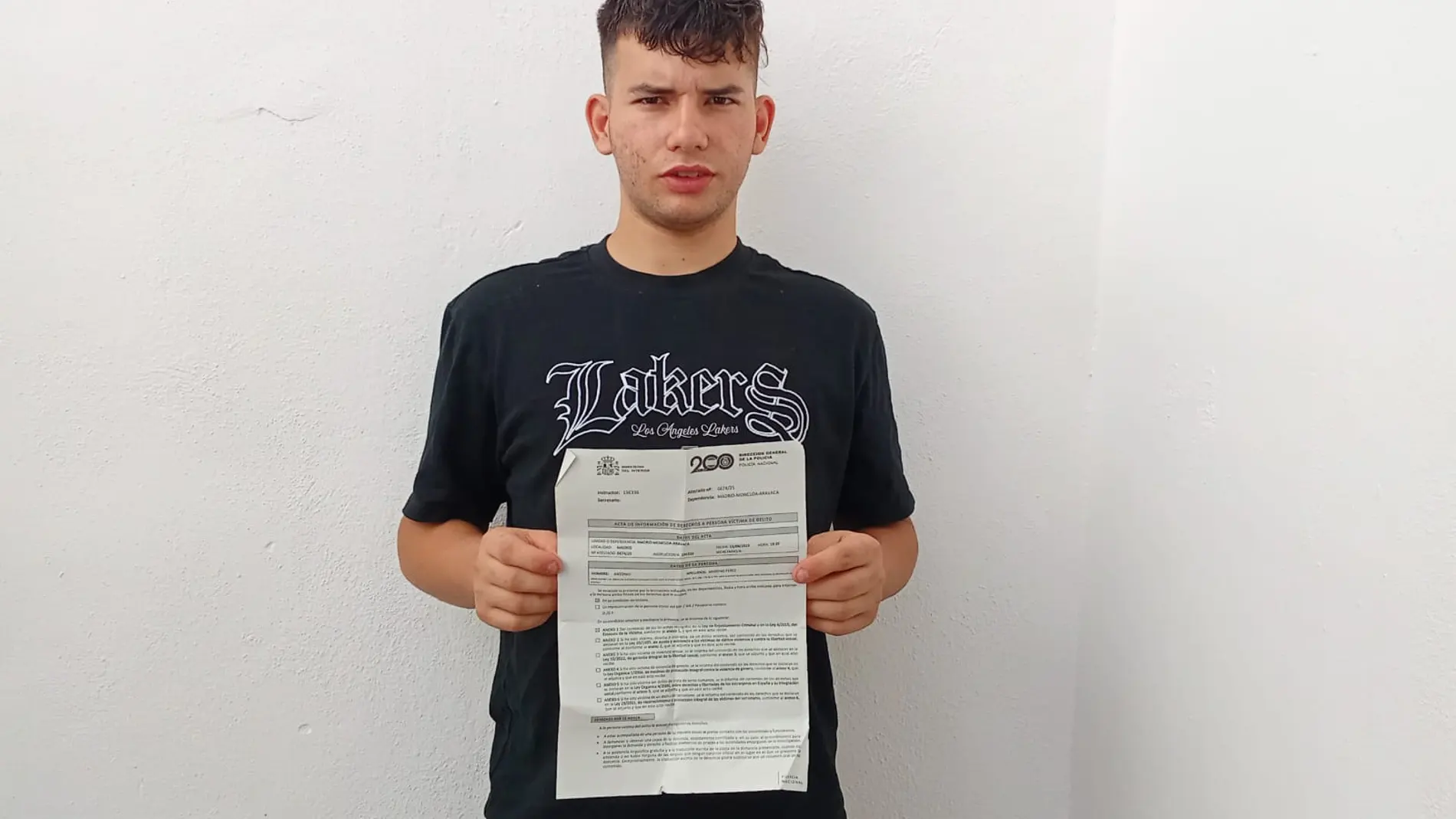 Antonio, el joven que denunció la agresión homófoba en Madrid