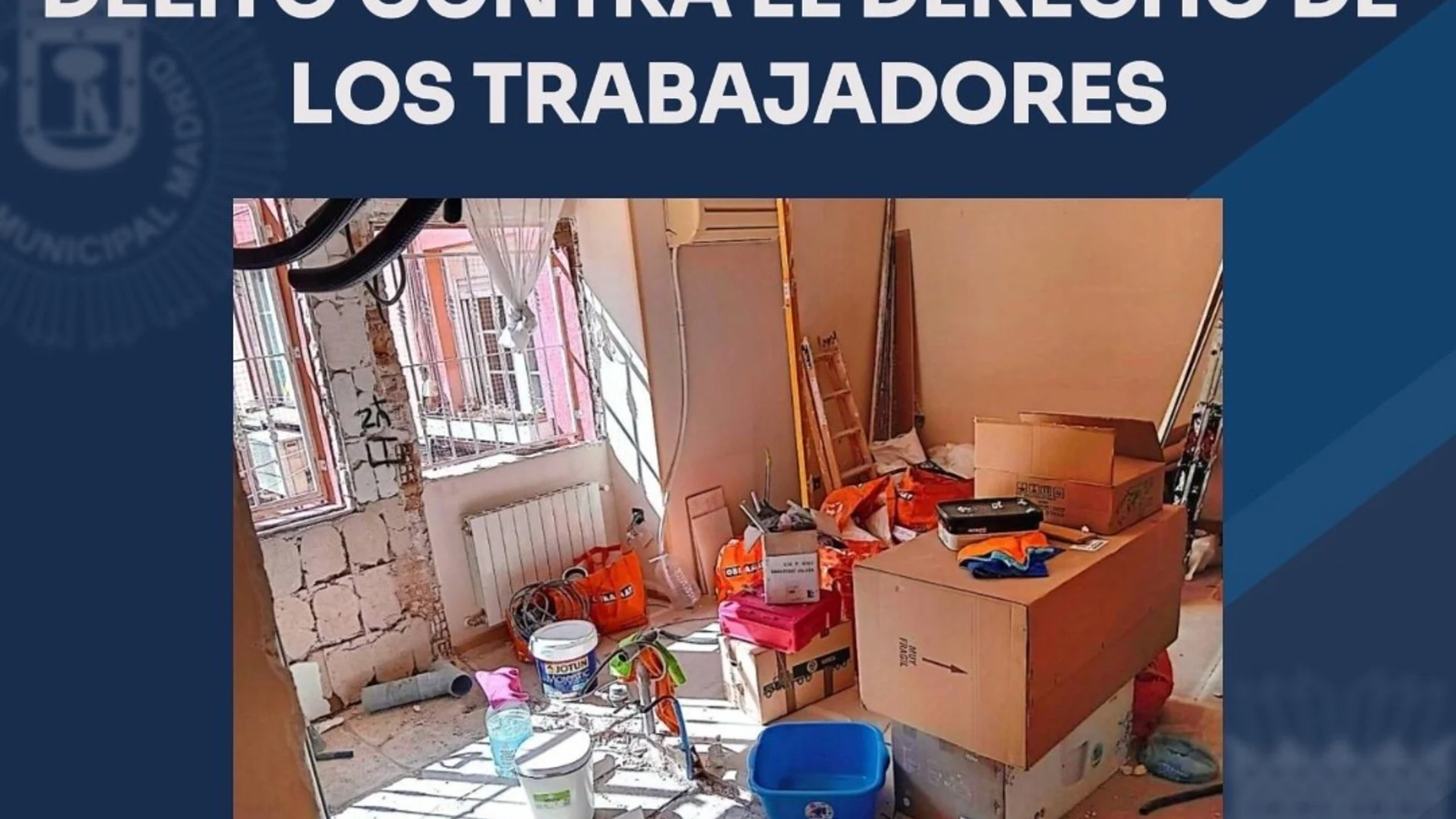 Detenido un empresario en Puente de Vallecas por delito contra los trabajadores al tener empleados sin contrato