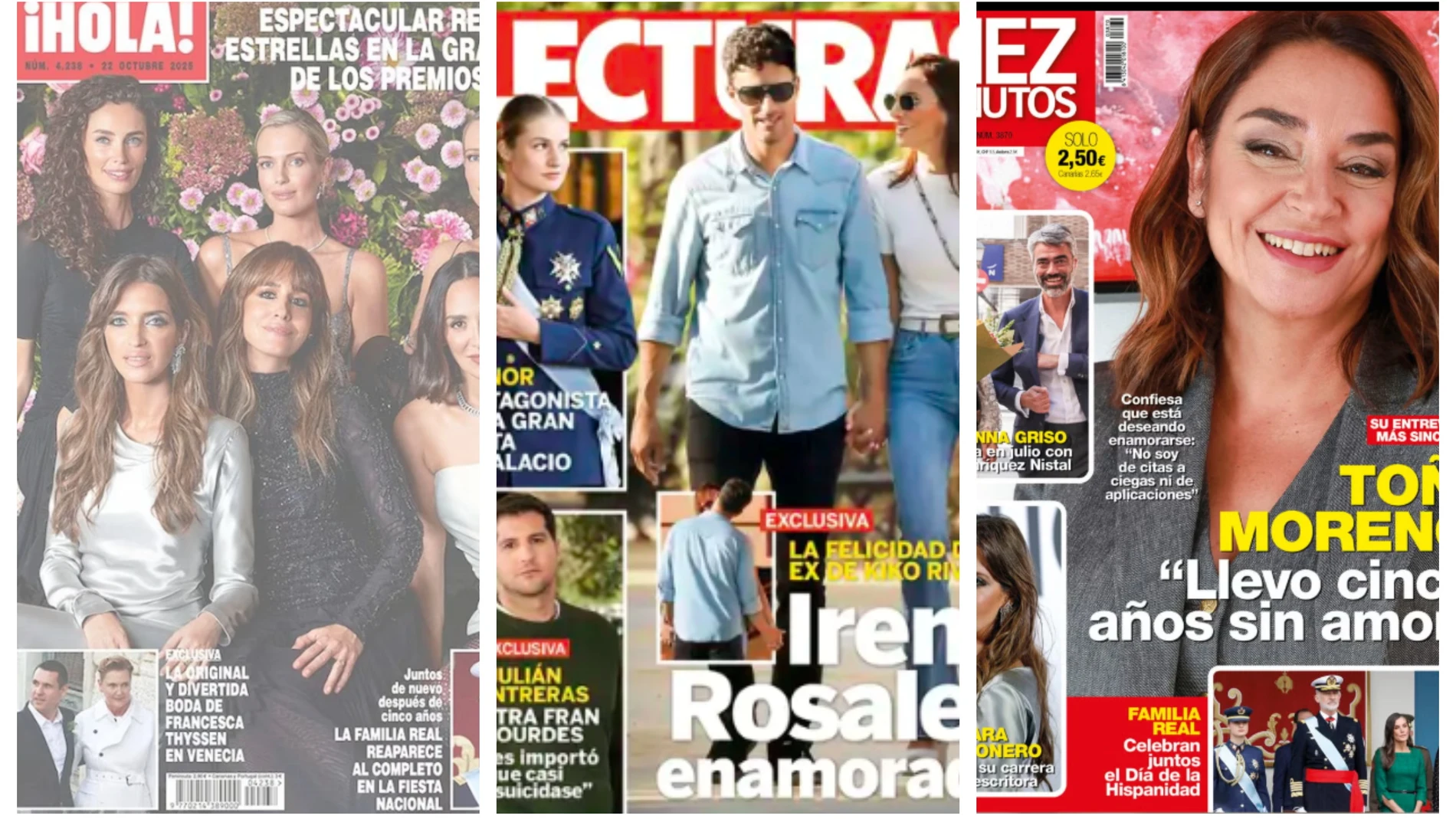 Portadas revistas del corazón del 15 de octubre de 2025