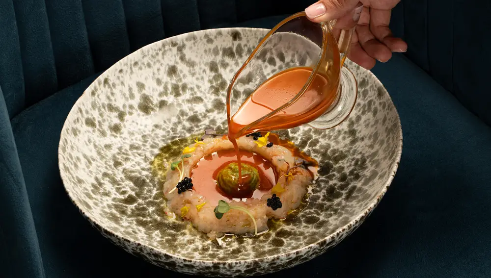 Tartar de gamba blanca en DeAtún.